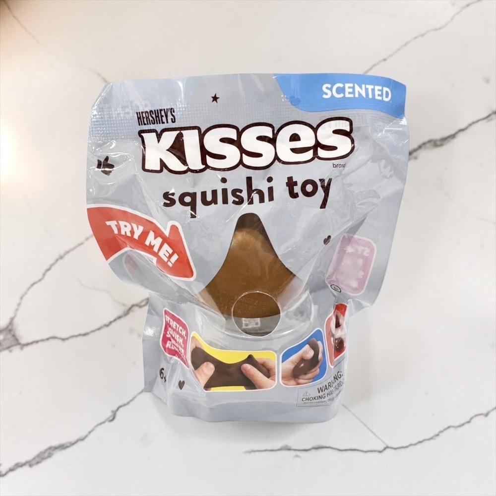 Hershey's Kisses Scented Squishi Toy Brown Chocolate Stress Relief Fidget Toy